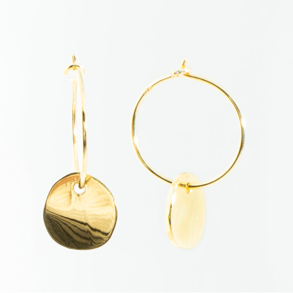 orecchini argento oro ikado milano
